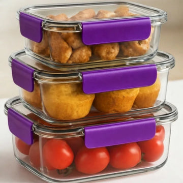 Multipurpose Glass Storage Container – Fridge & Kitchen Organizer