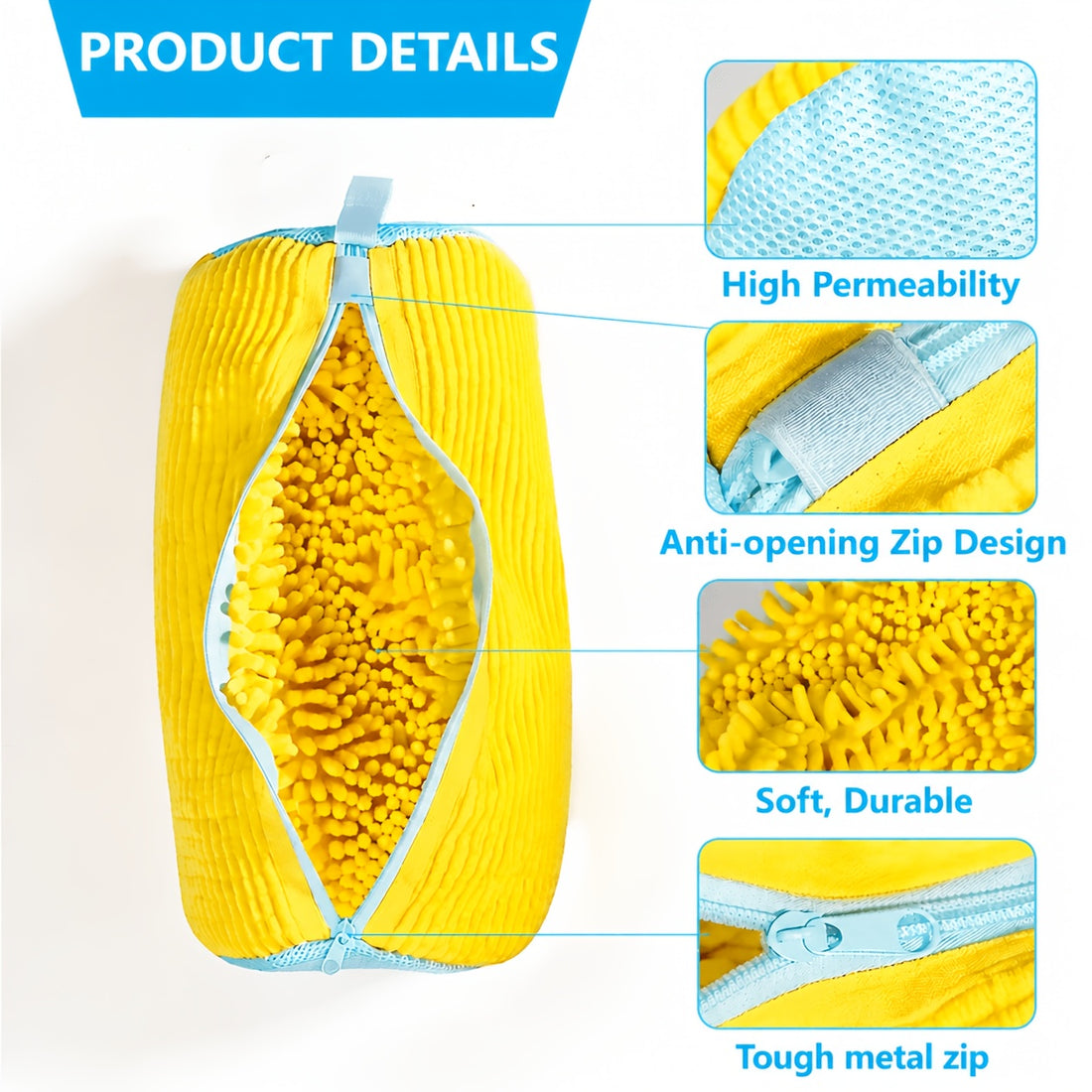 360° Shoe Cleaning Bag – Machine Washable Microfiber Shoe Protector