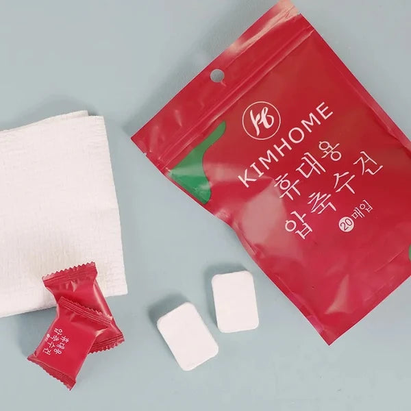 Compressed Towels 20 Pcs | Portable Expandable Travel Towels
